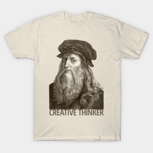 Leonardo De Vinci T-Shirt by 
